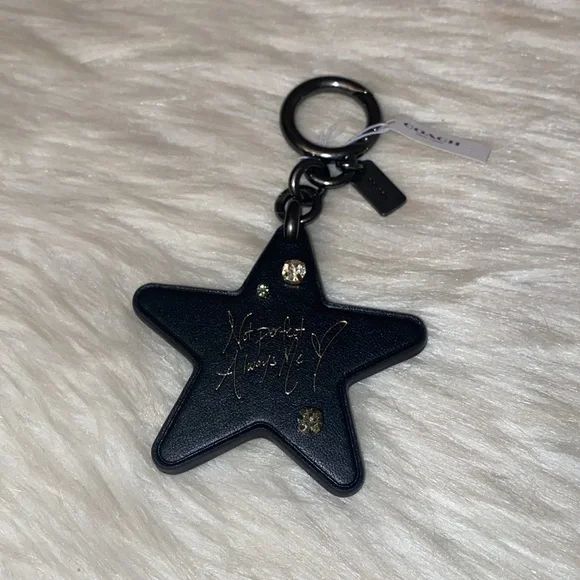 Coach Crystal Selena Gomez Trial Bag/Keychain “NOT PERFECT ALWAYS ME” 2pc Set - Picture 9 of 11